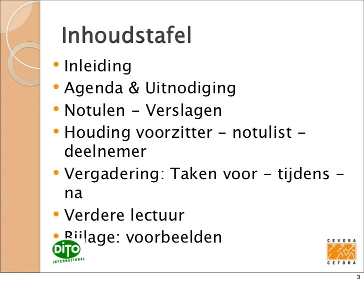 vergadering punten vergadering punten